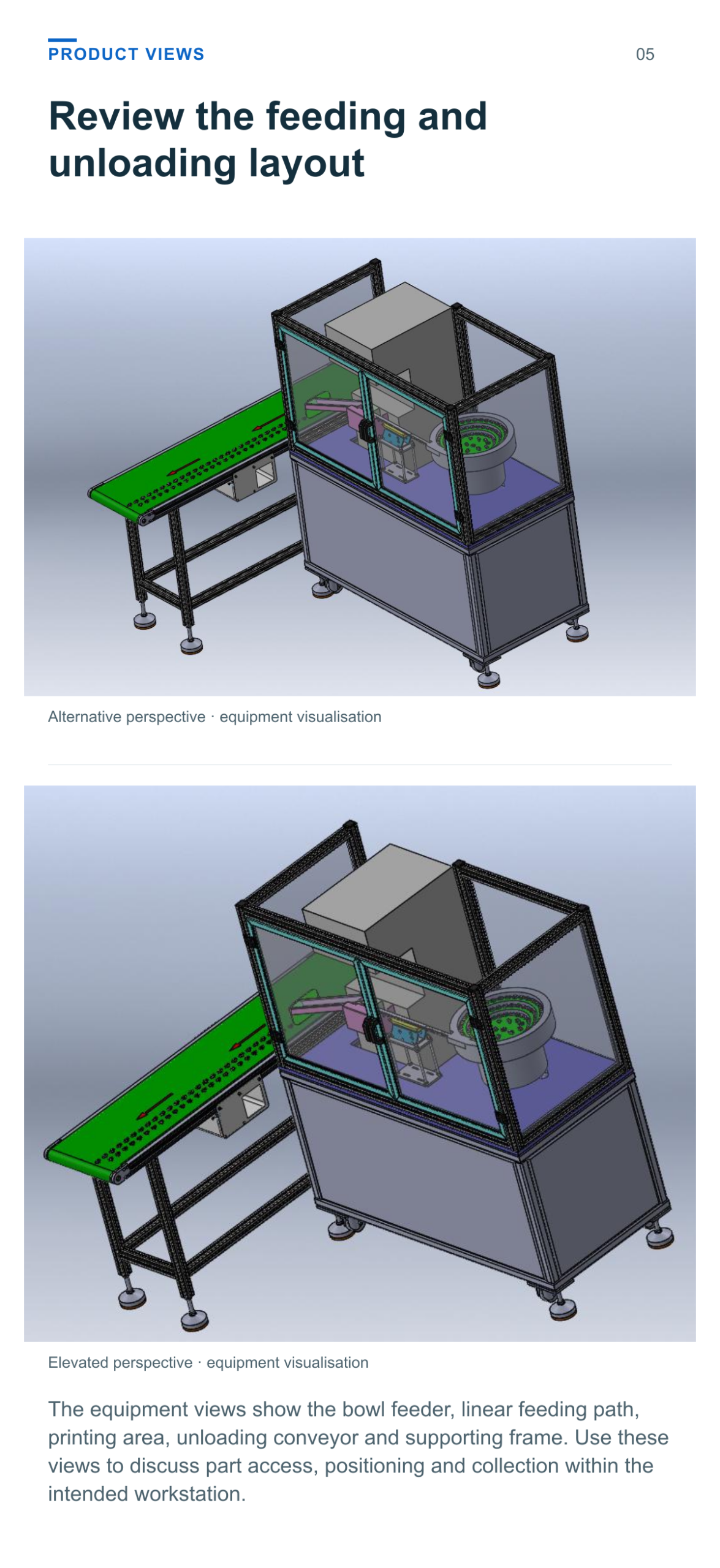 Automatic Feeding and Unloading System for Pad Printing Machines — product views