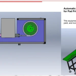 Automatic Feeding and Unloading System for Pad Printing Machines — Equipment layout