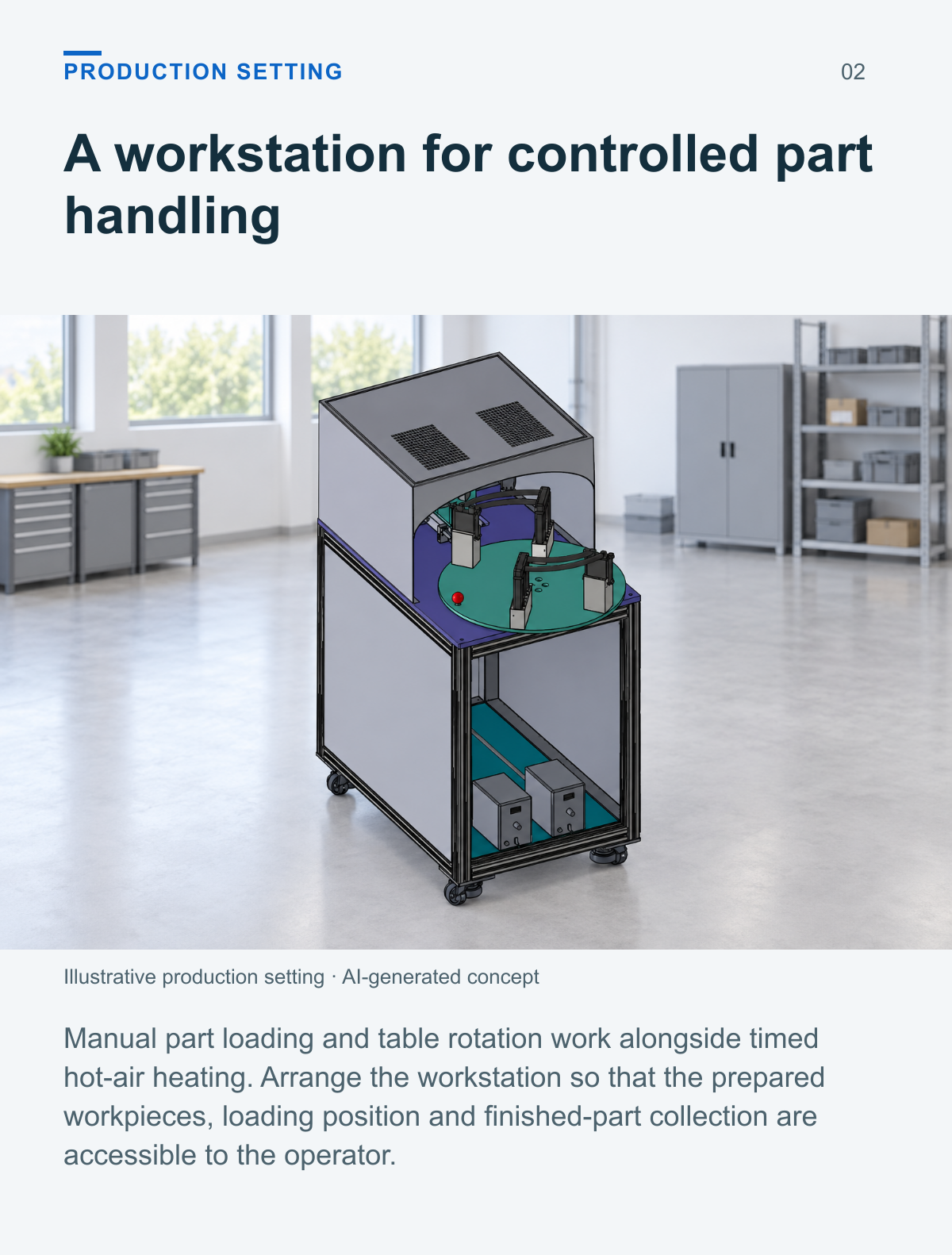 Heat Shrink Tubing Heating Machine — production setting