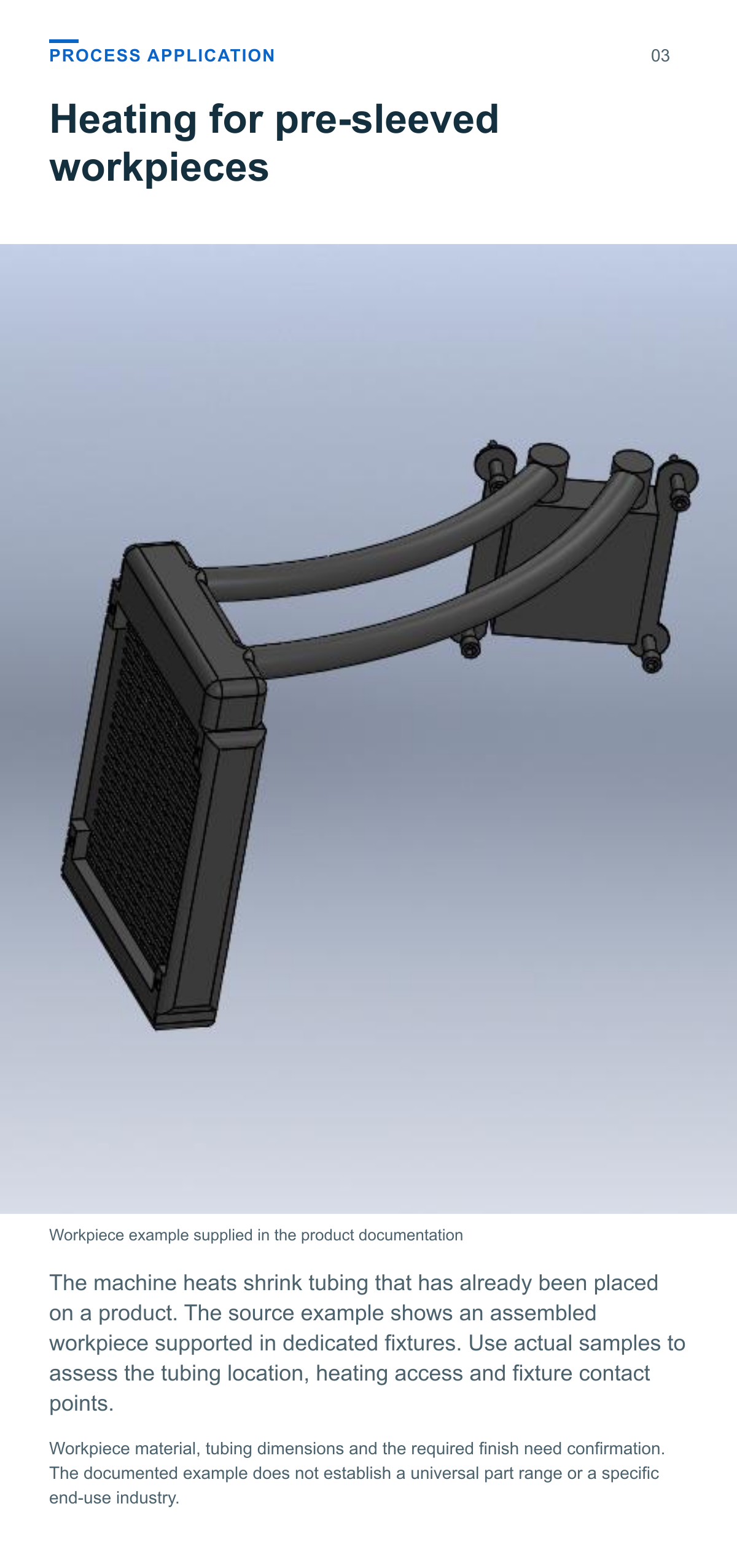 Heat Shrink Tubing Heating Machine — process application
