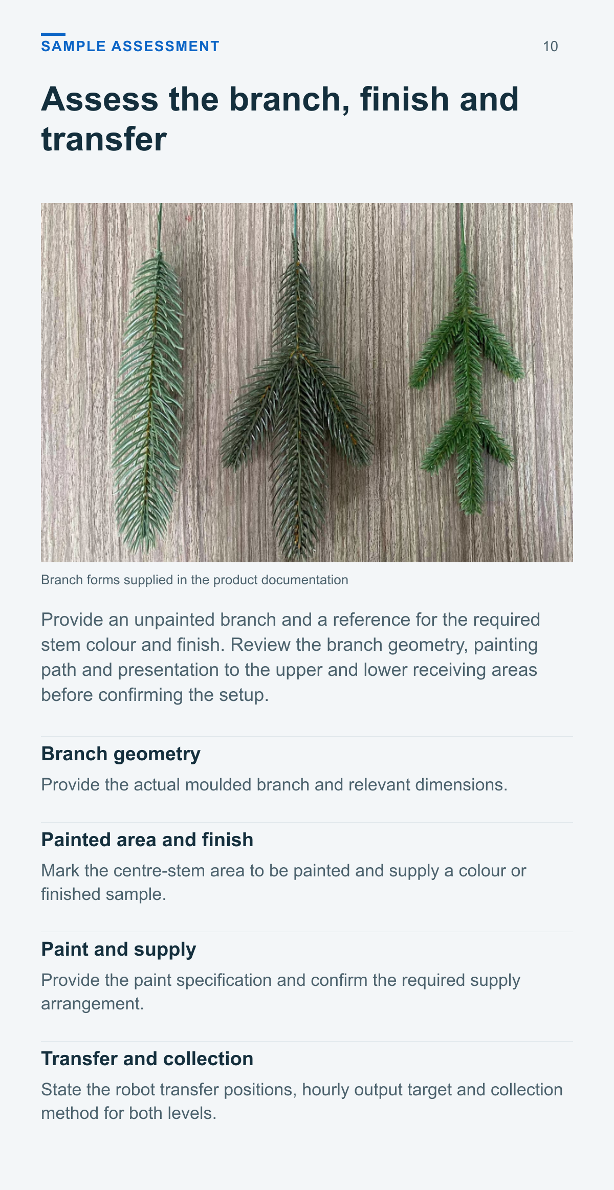 PE Christmas Tree Branch Painting Machine (Dual-Level, 4-Output) — sample assessment