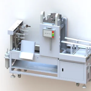 PE Christmas Tree Branch Painting Machine (Single-Level, 2-Output) — Control panel side three quarter view