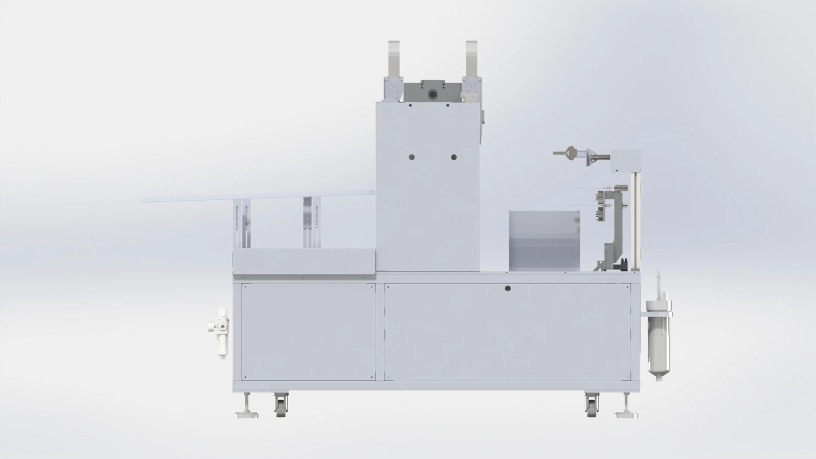 PE Christmas Tree Branch Painting Machine (Single-Level, 2-Output) — Rear view