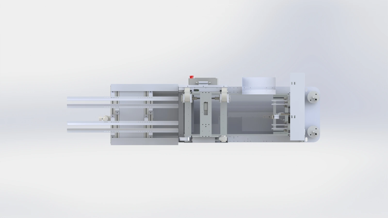 PE Christmas Tree Branch Painting Machine (Single-Level, 2-Output) — Top view